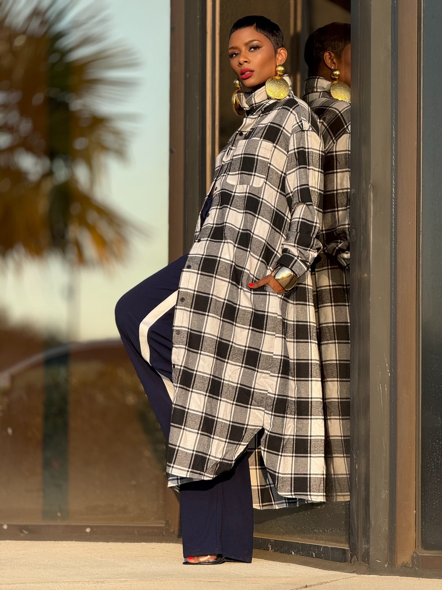 “Rad for Plaid” Maxi Shirt