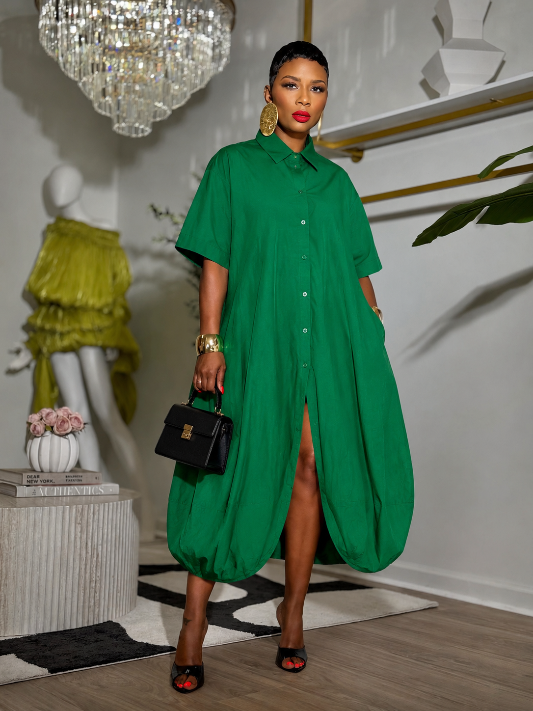 LUXE “Mean Green” Dress (Preorder)