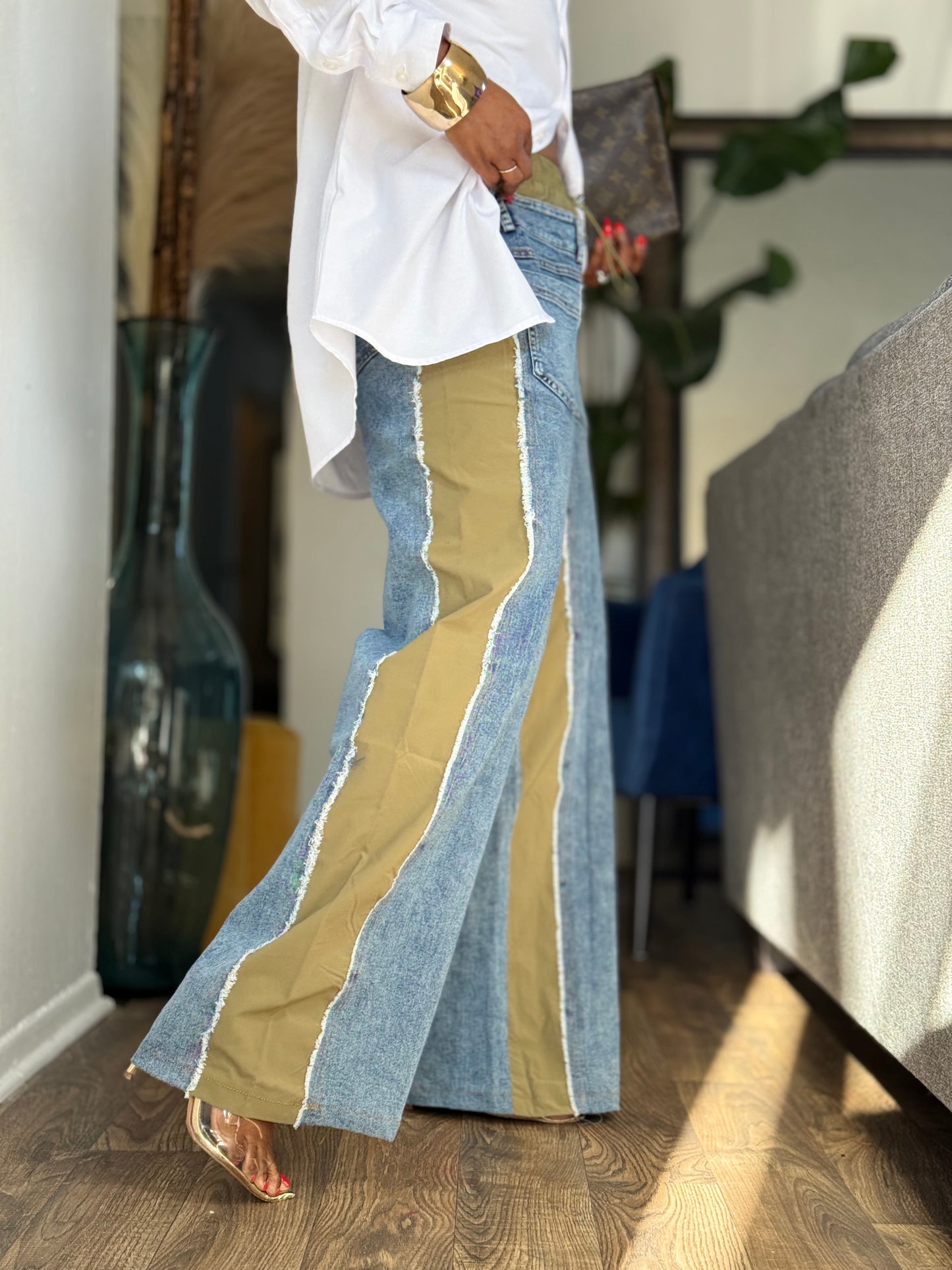 “Olive Mix” Denim