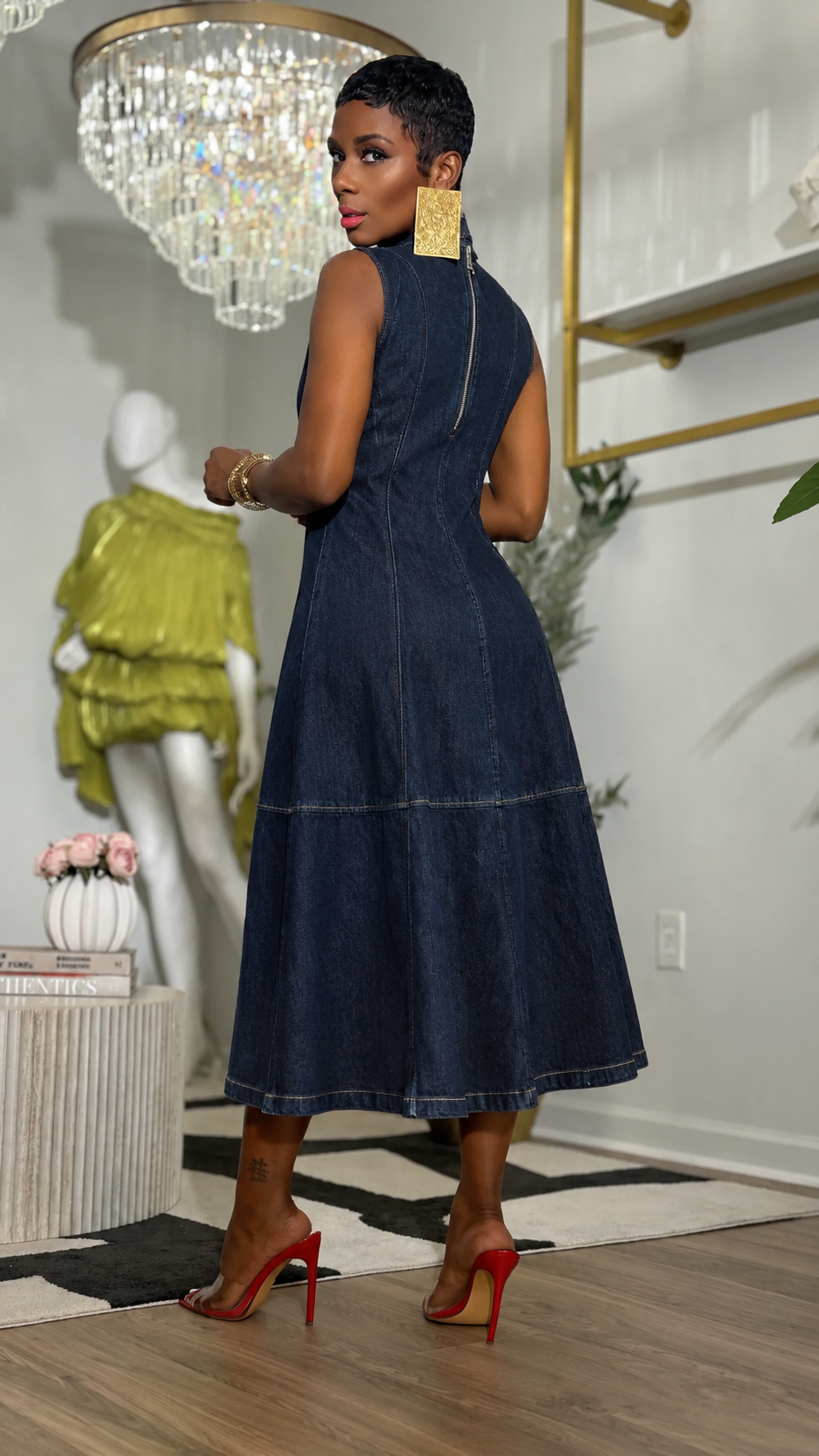 “Premium Denim” Midi