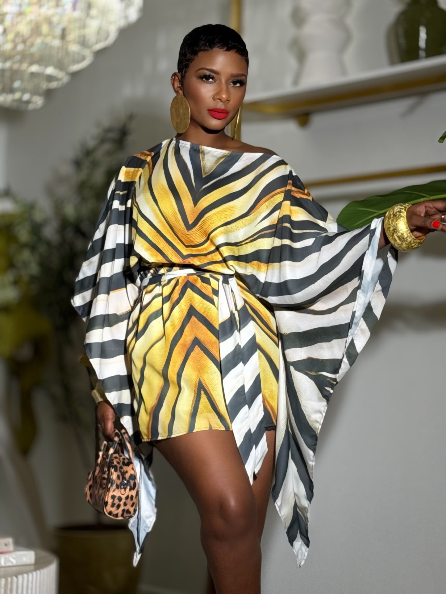 “Golden Grace” Tunic Dress