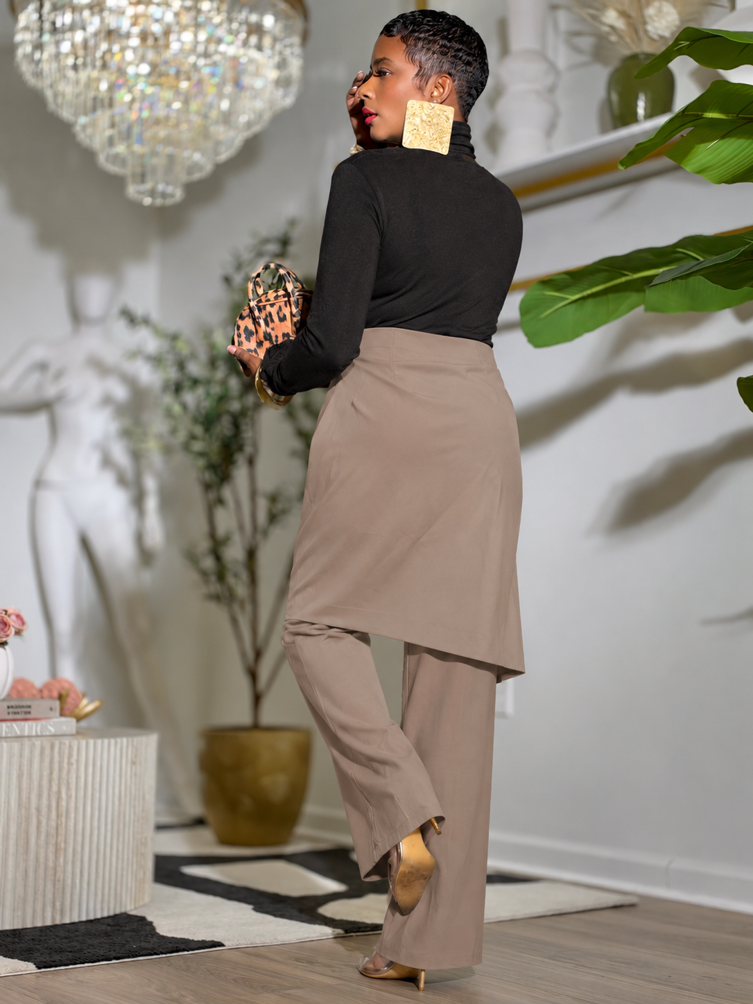 “Chic Overlay” Trousers