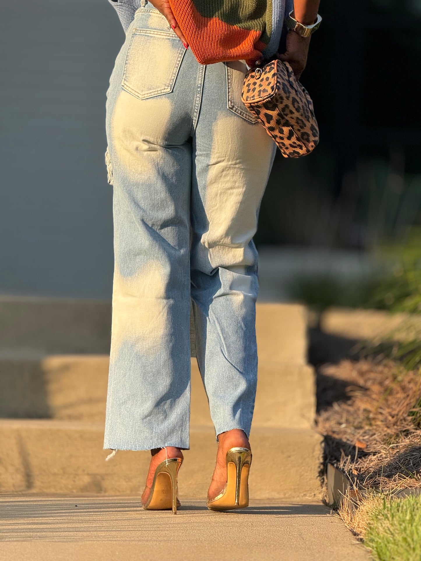 “Get Ripped” Distressed Denim