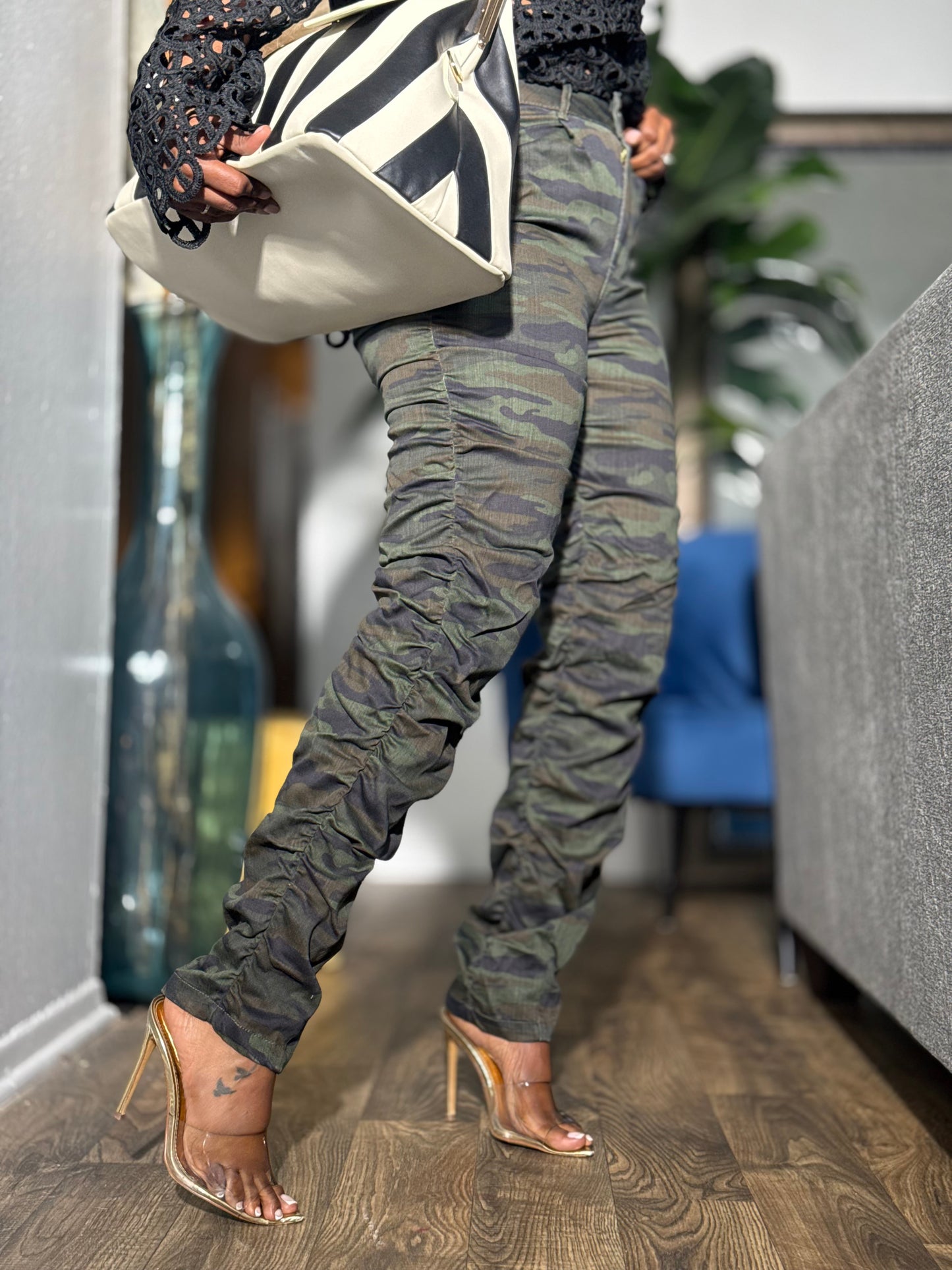 “In a Ruche” Camo Pant