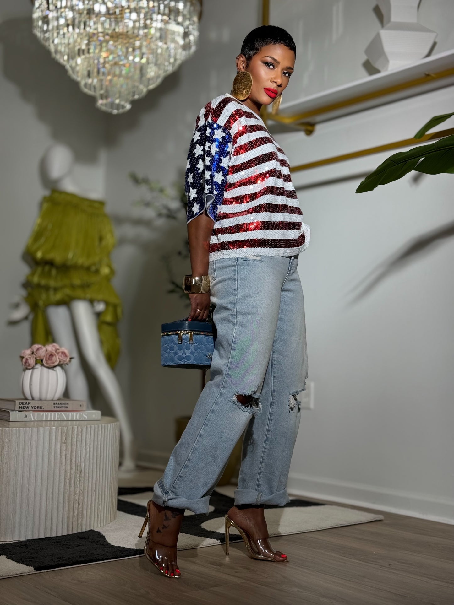 “Americana” Sequined Top (Limited Stock)