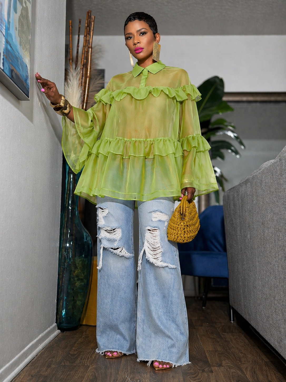 “Green Daydream” Tunic