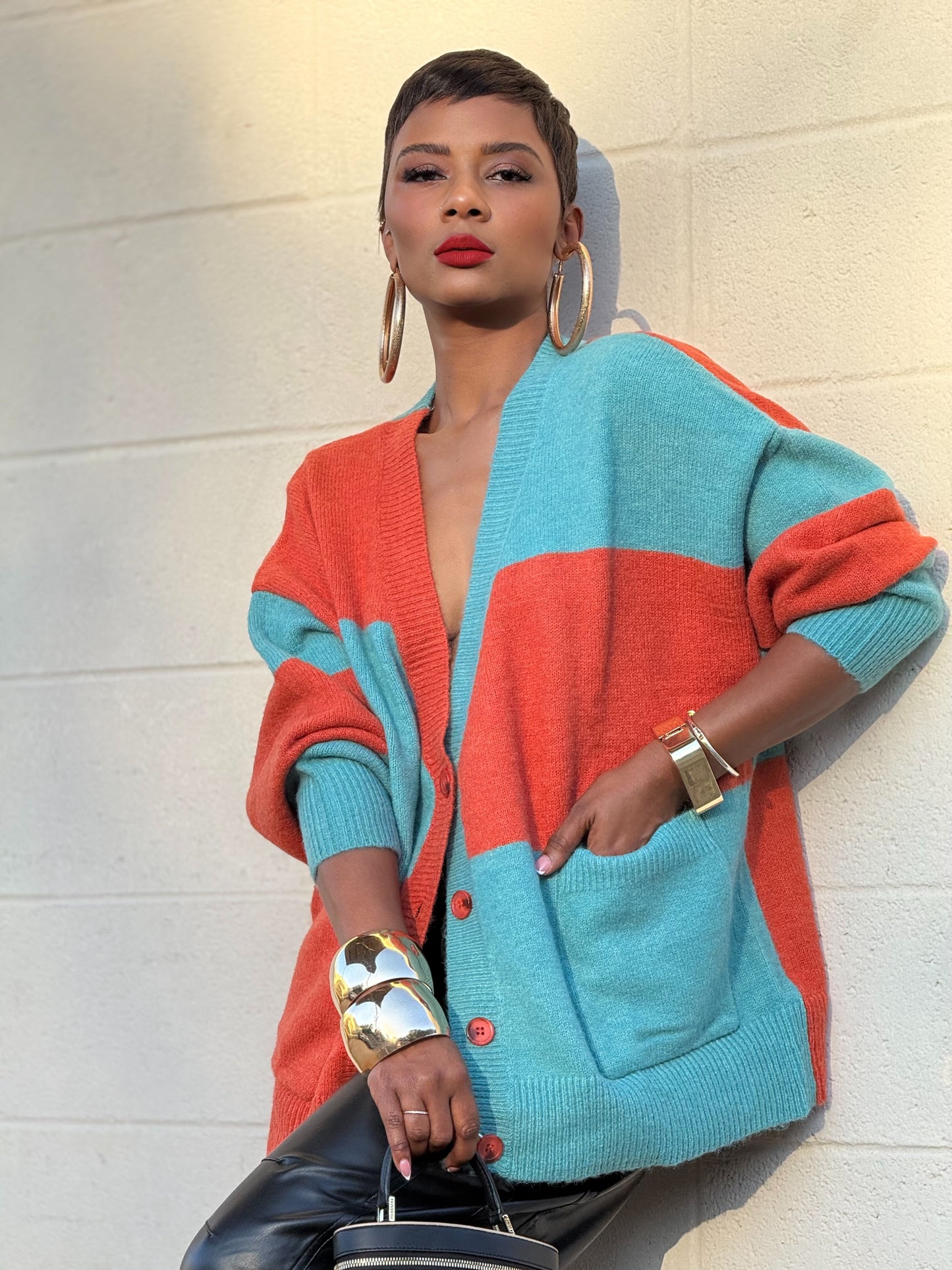 “Blocked Out” Sweater