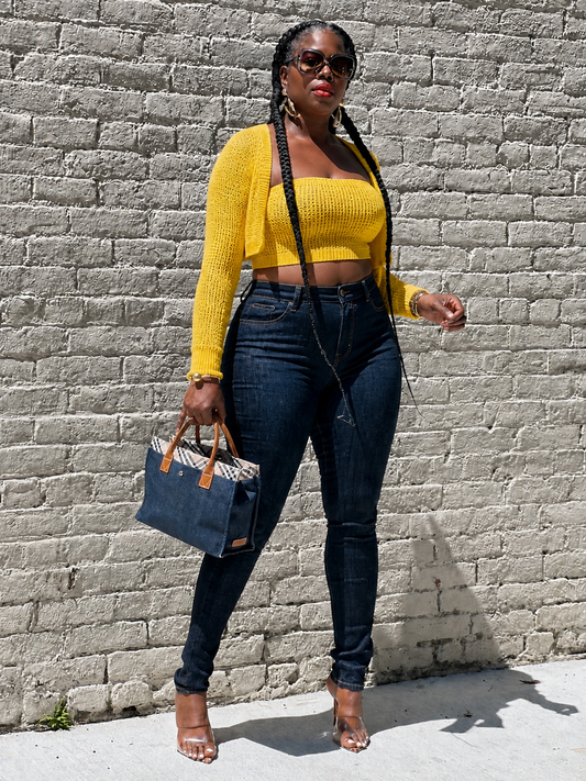 “Golden” Cardi Set