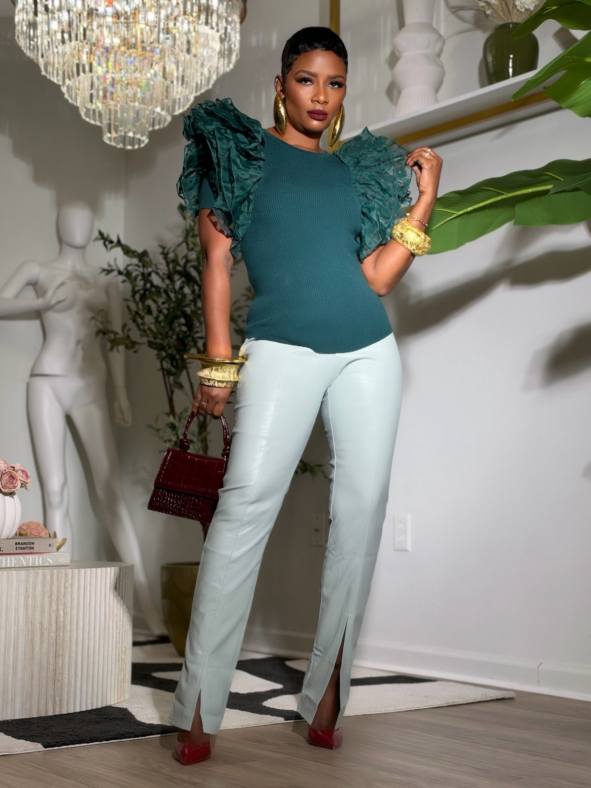 “Ruffle Me Chic” Top