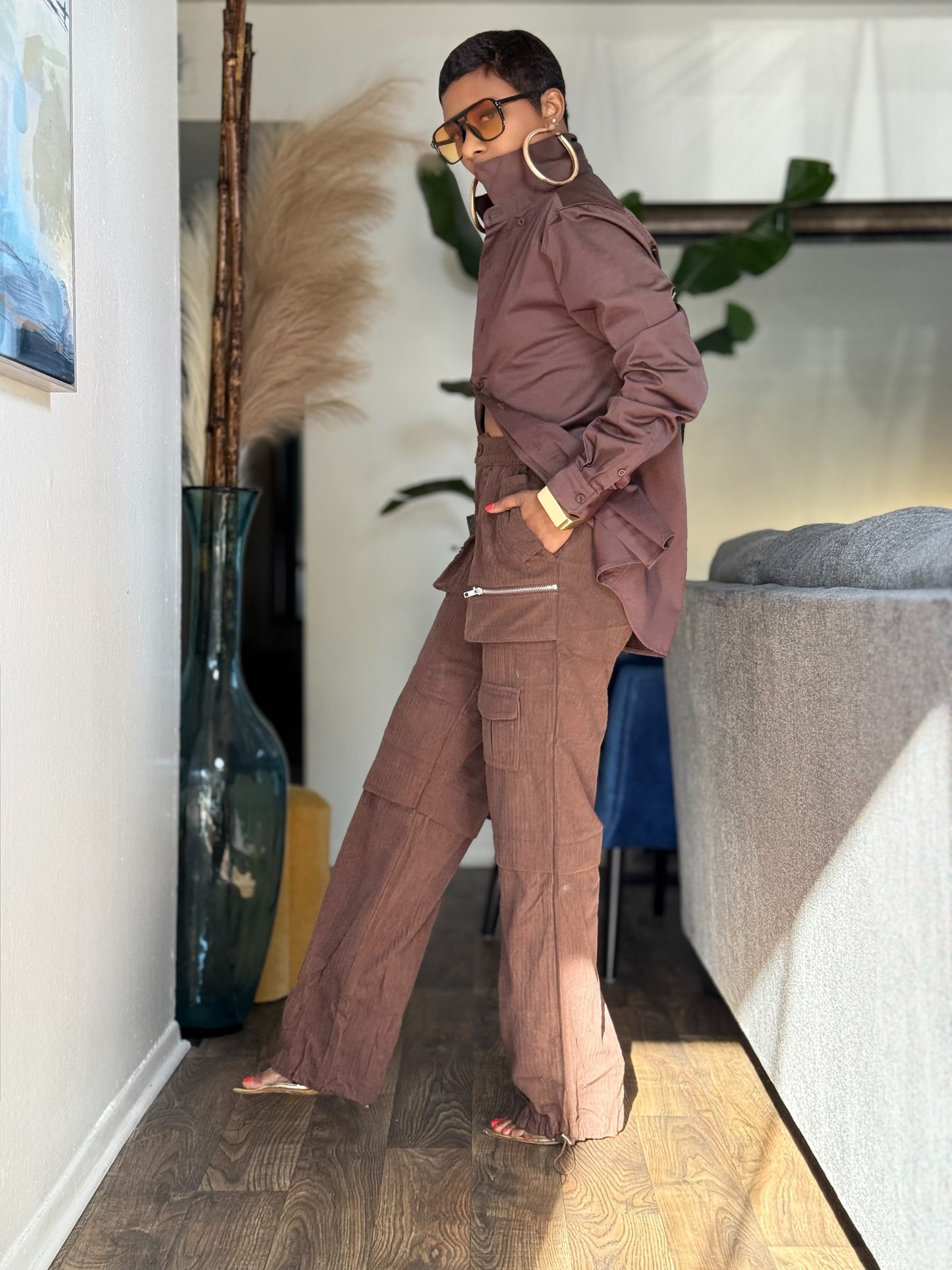 “Choco Covered” Corduroy Pant