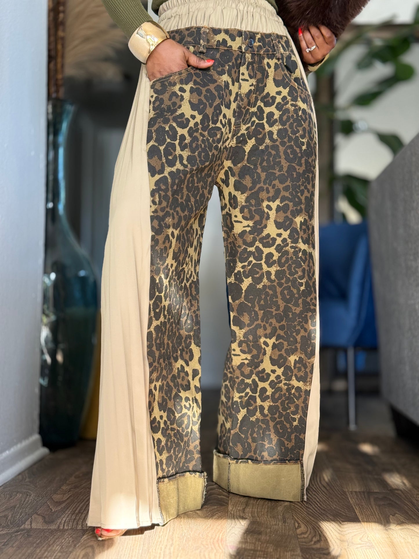 “Leopard Mix” Pant (Preorder)