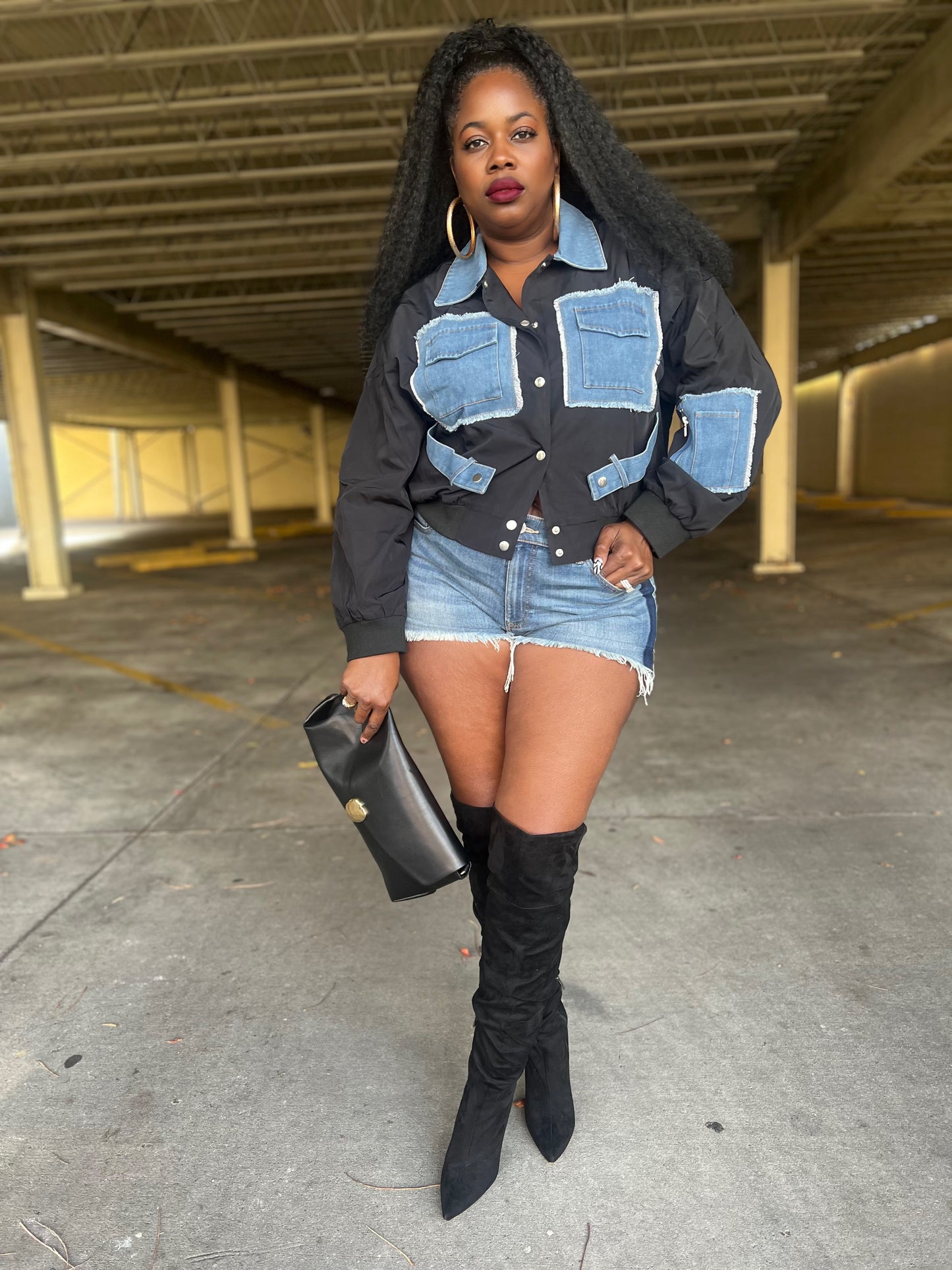 “Denim Contrast” Jacket