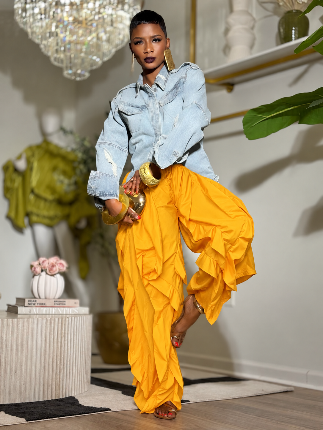 “For the Love of Ruffles” Jogger