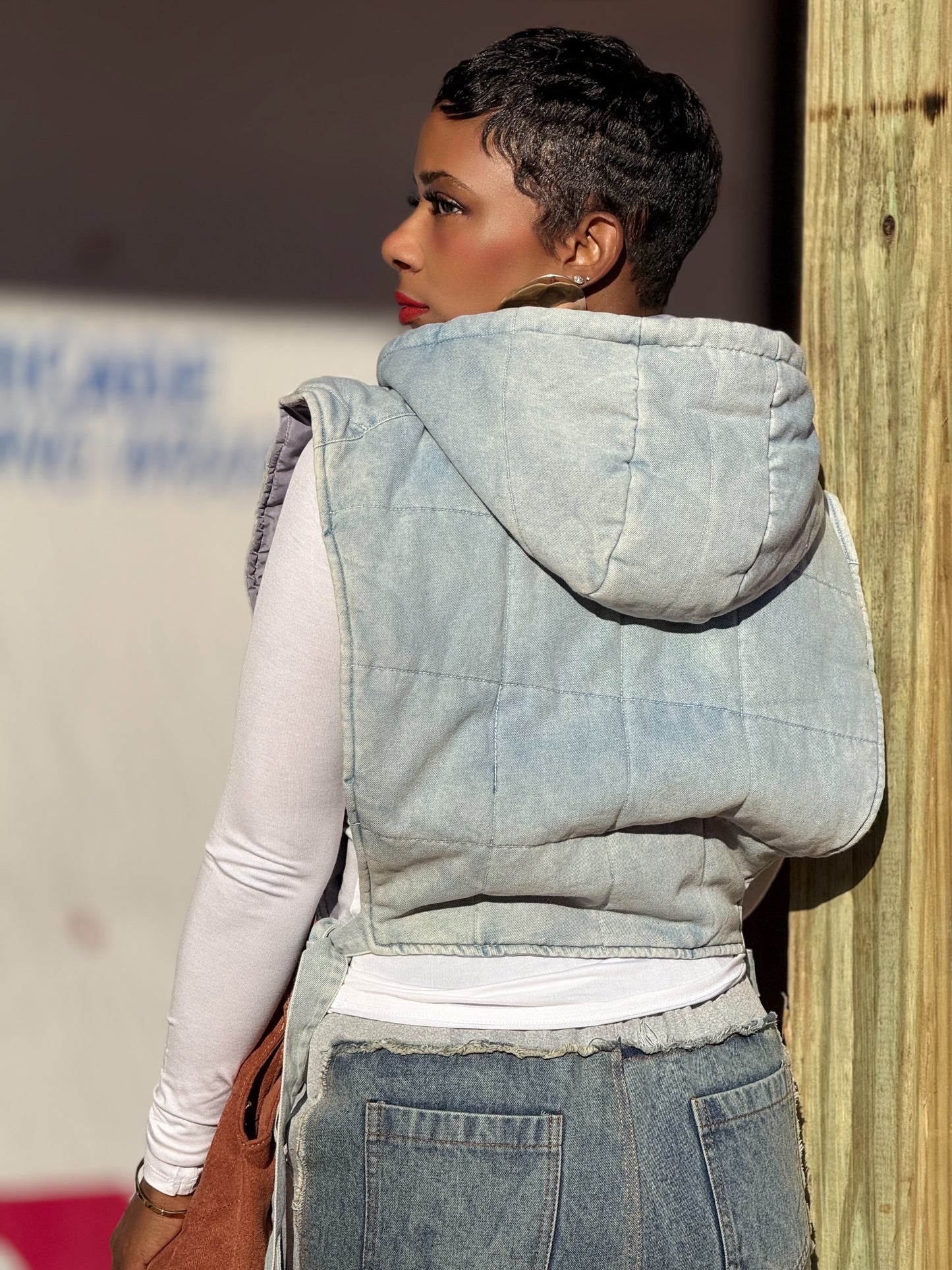 “Denim Puff” Vest (Preorder)