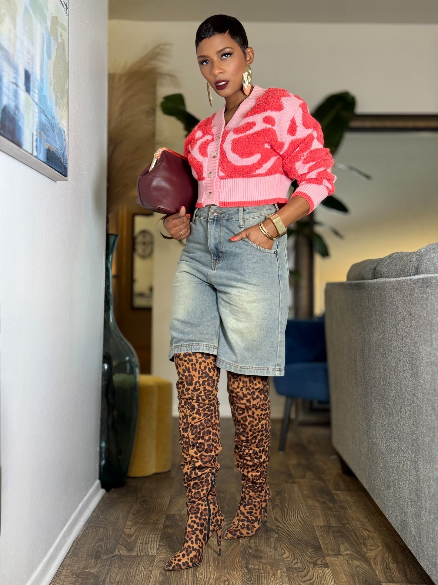 “Abstract Love” Cardigan