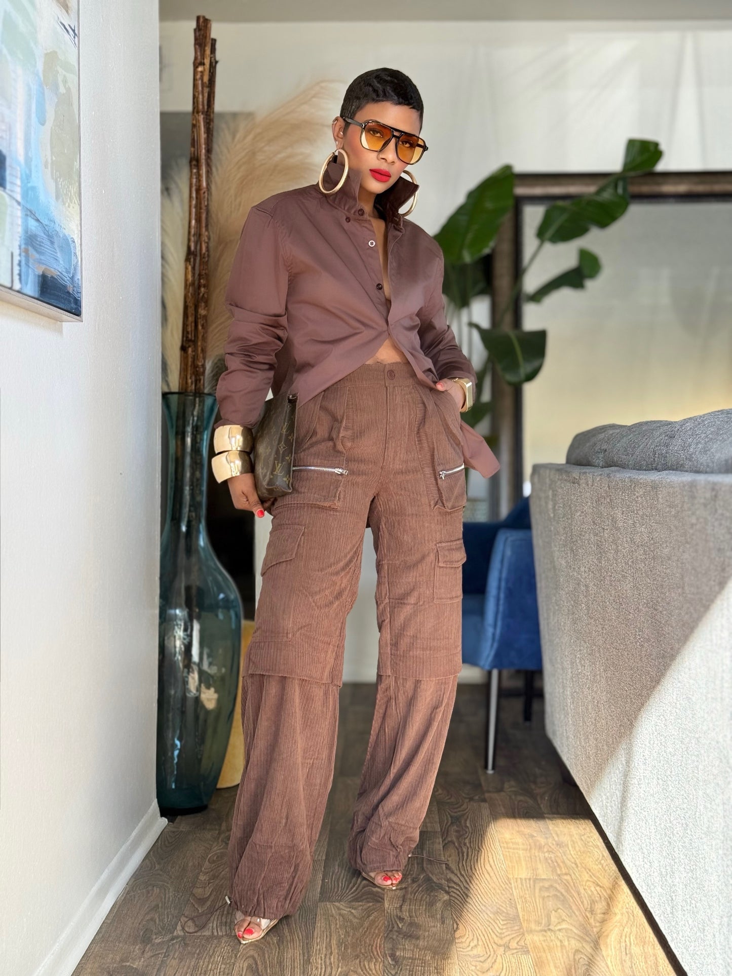 “Choco Covered” Corduroy Pant