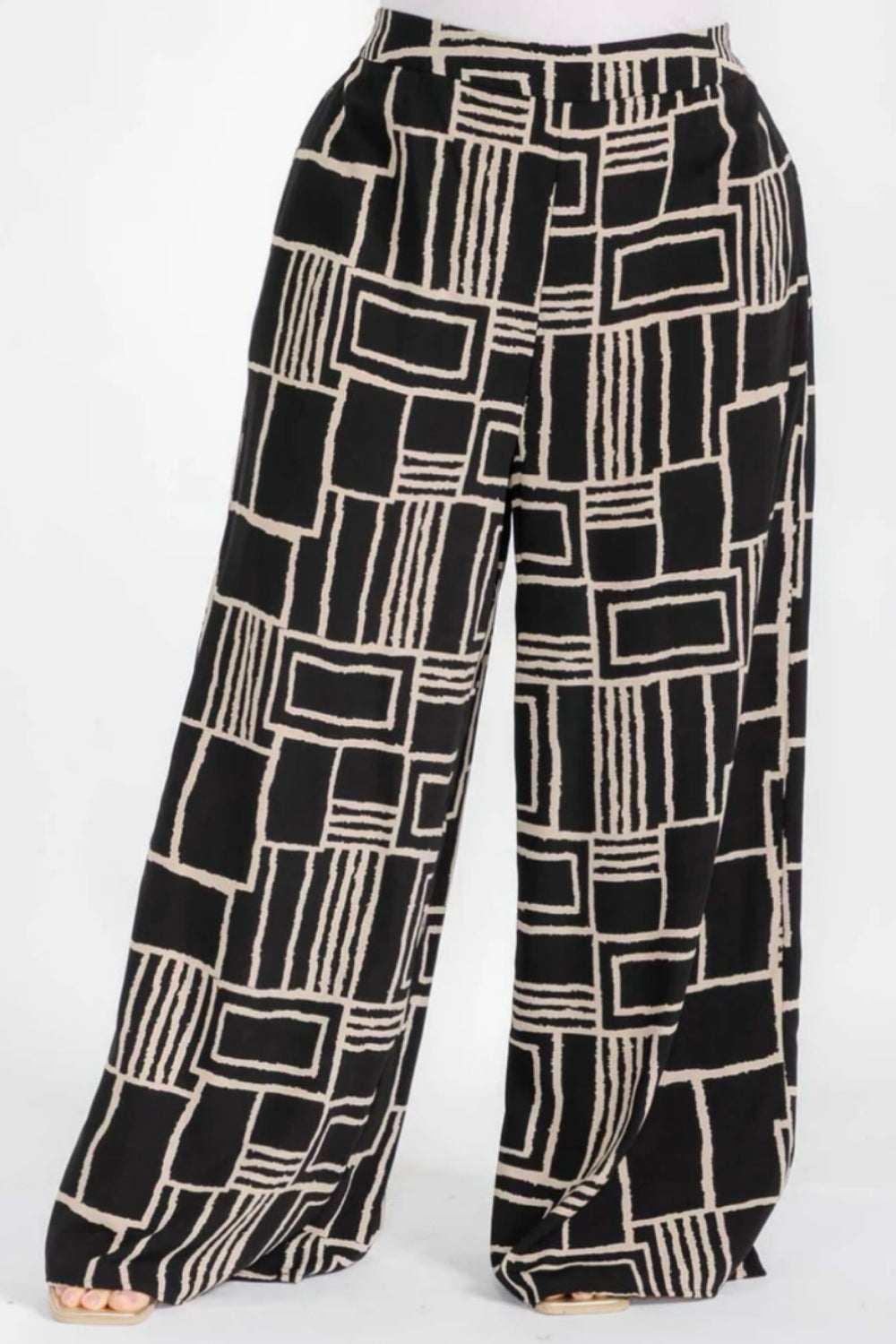 “So Abstract” Palazzo Pant (Curvy)