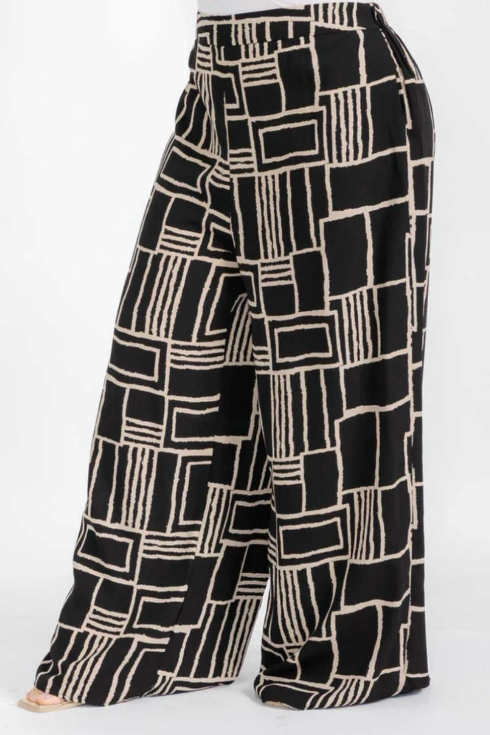“So Abstract” Palazzo Pant (Curvy)