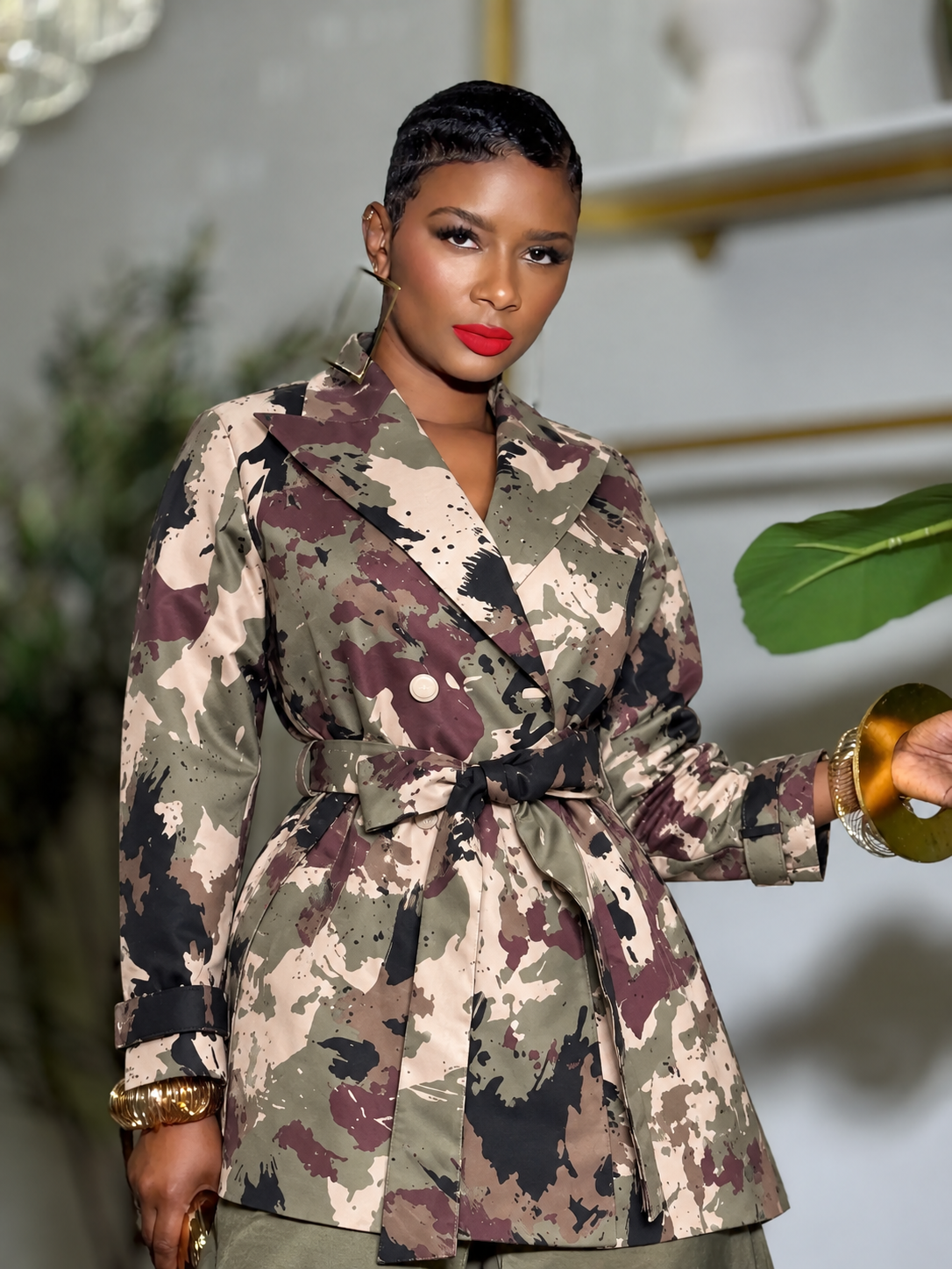 “Modern Camo” Trench (S-3X)