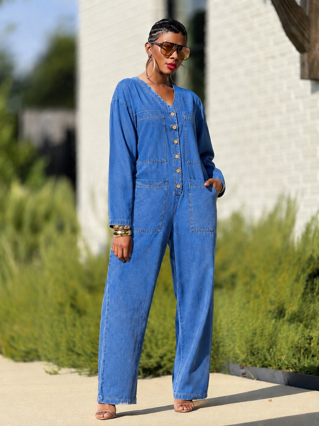 “Denim Utility” Jumpsuit