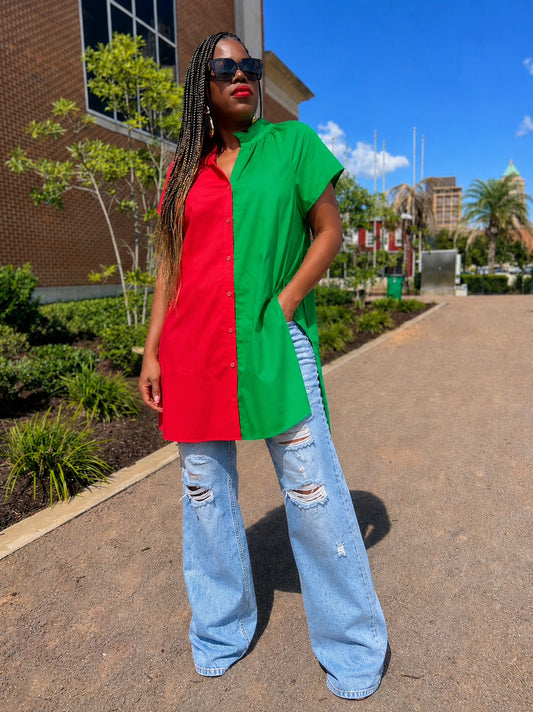 “Go Bold” Color Block Dress