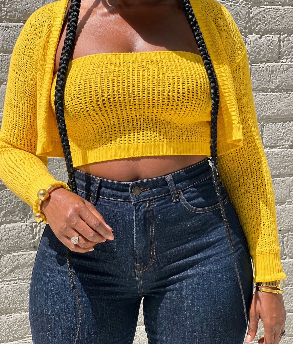 “Golden” Cardi Set