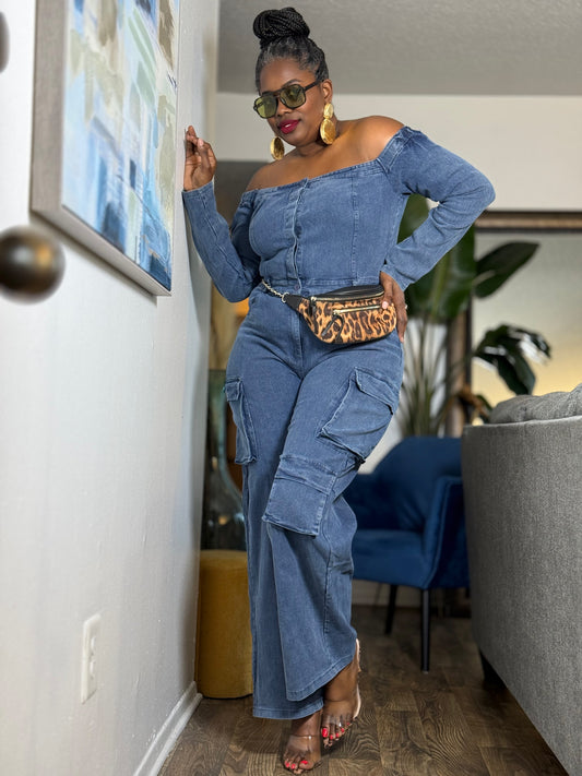“Denim Focus” Jumpsuit