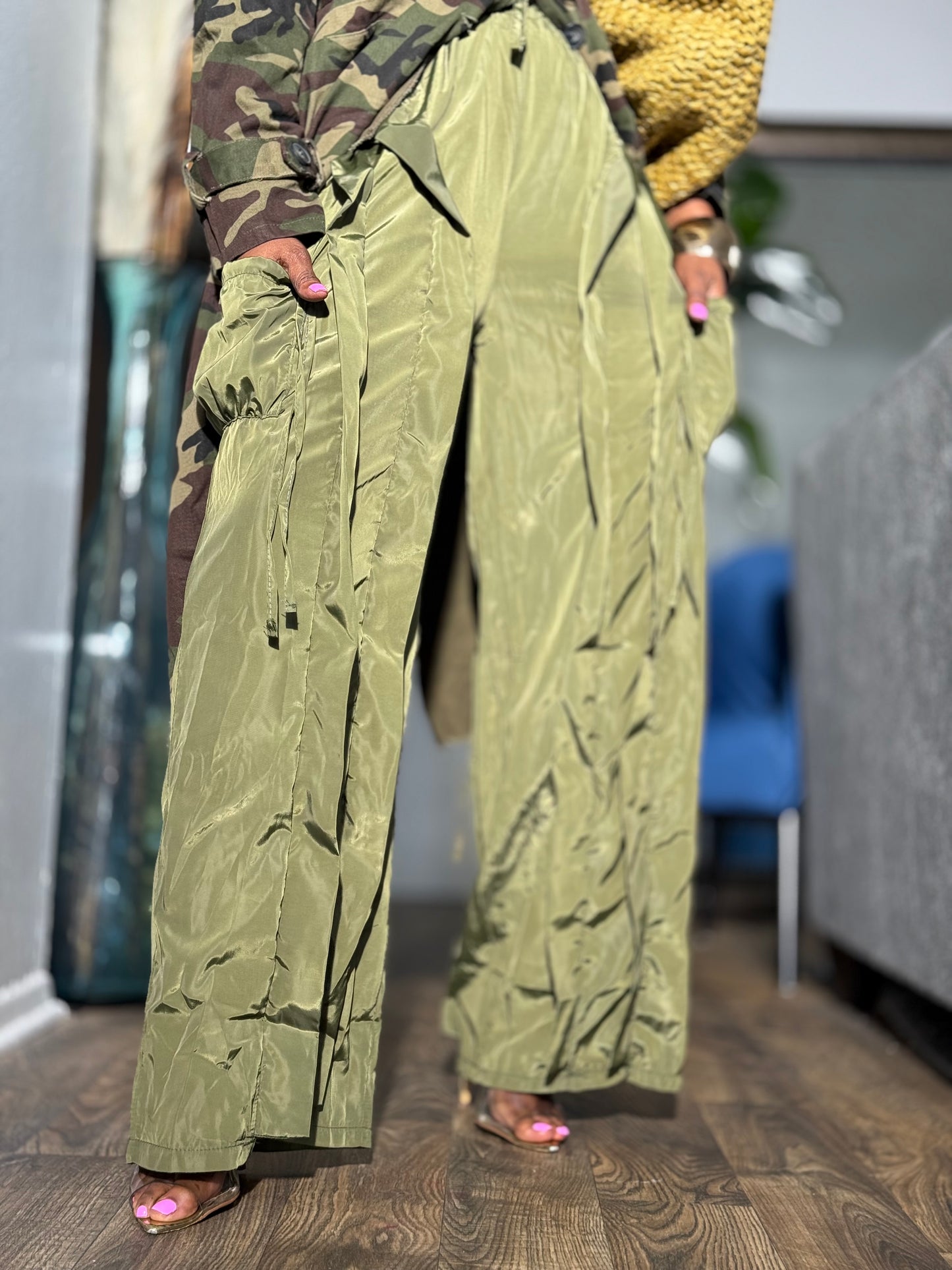 “Olive Cargo” Joggers (Preorder)