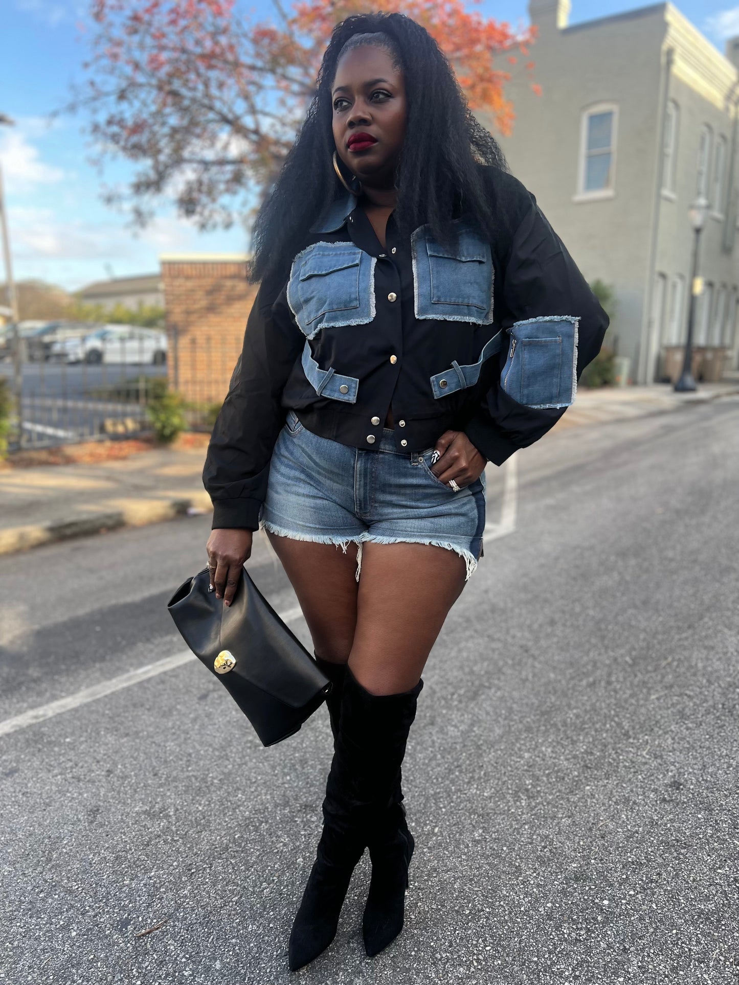 “Denim Contrast” Jacket