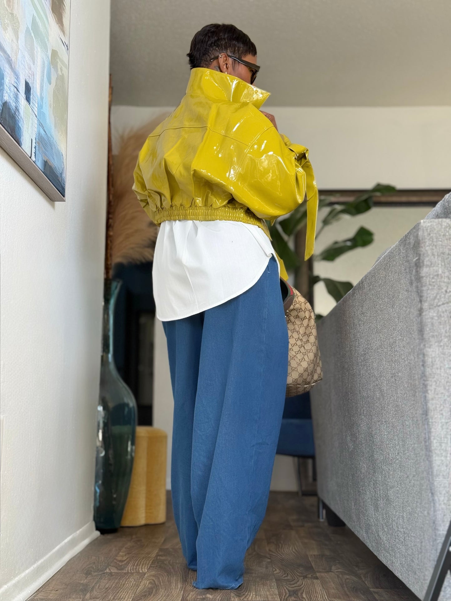 LUXE “Shine On” Patent Jacket