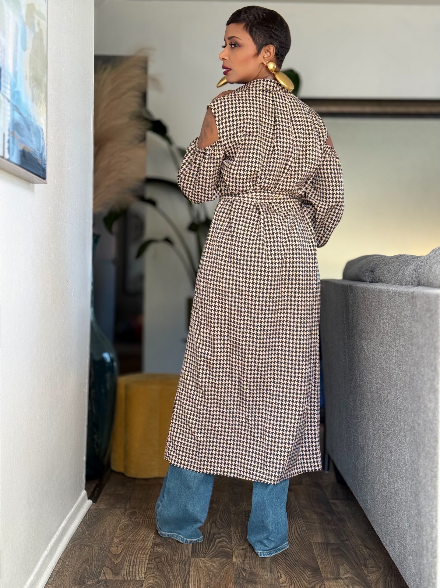 “Houndstooth” Maxi