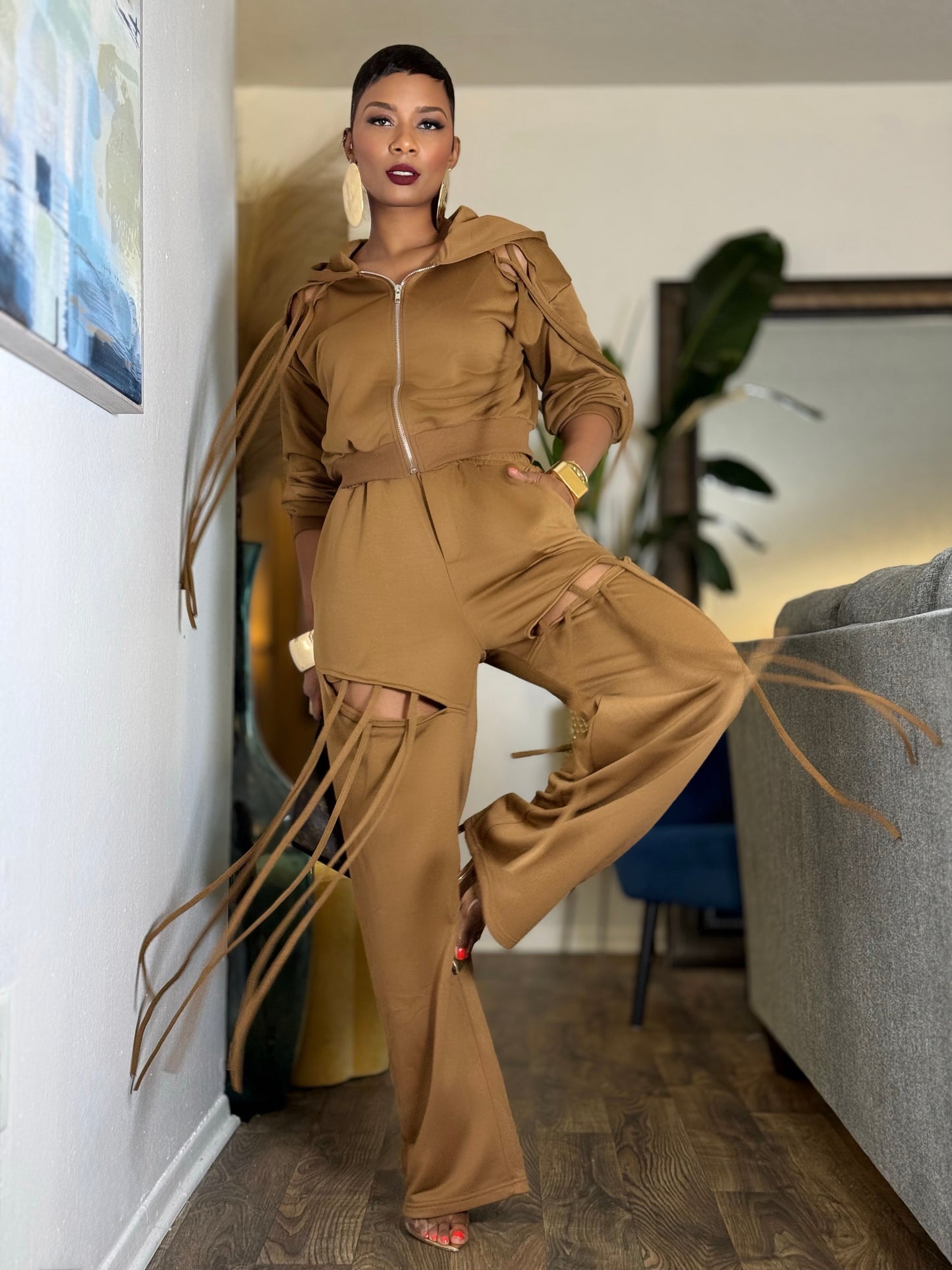 “Strings Attached” Jogger Set