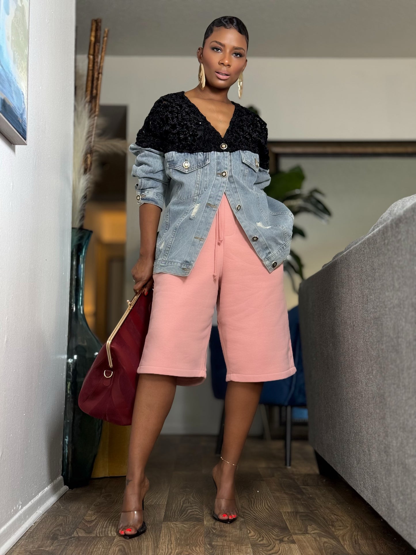 “Glisten” Denim Jacket