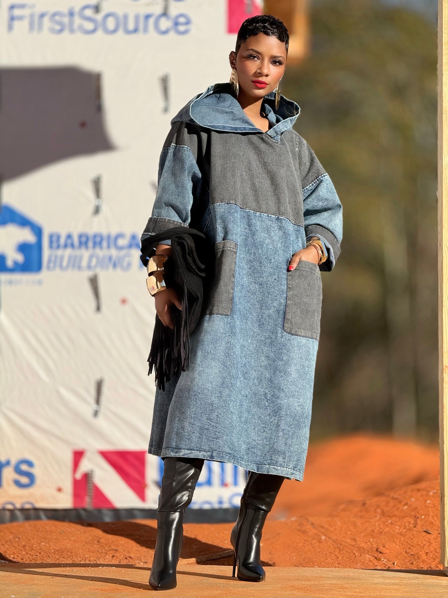 LUXE “Double Duty” Denim Dress (Preorder)