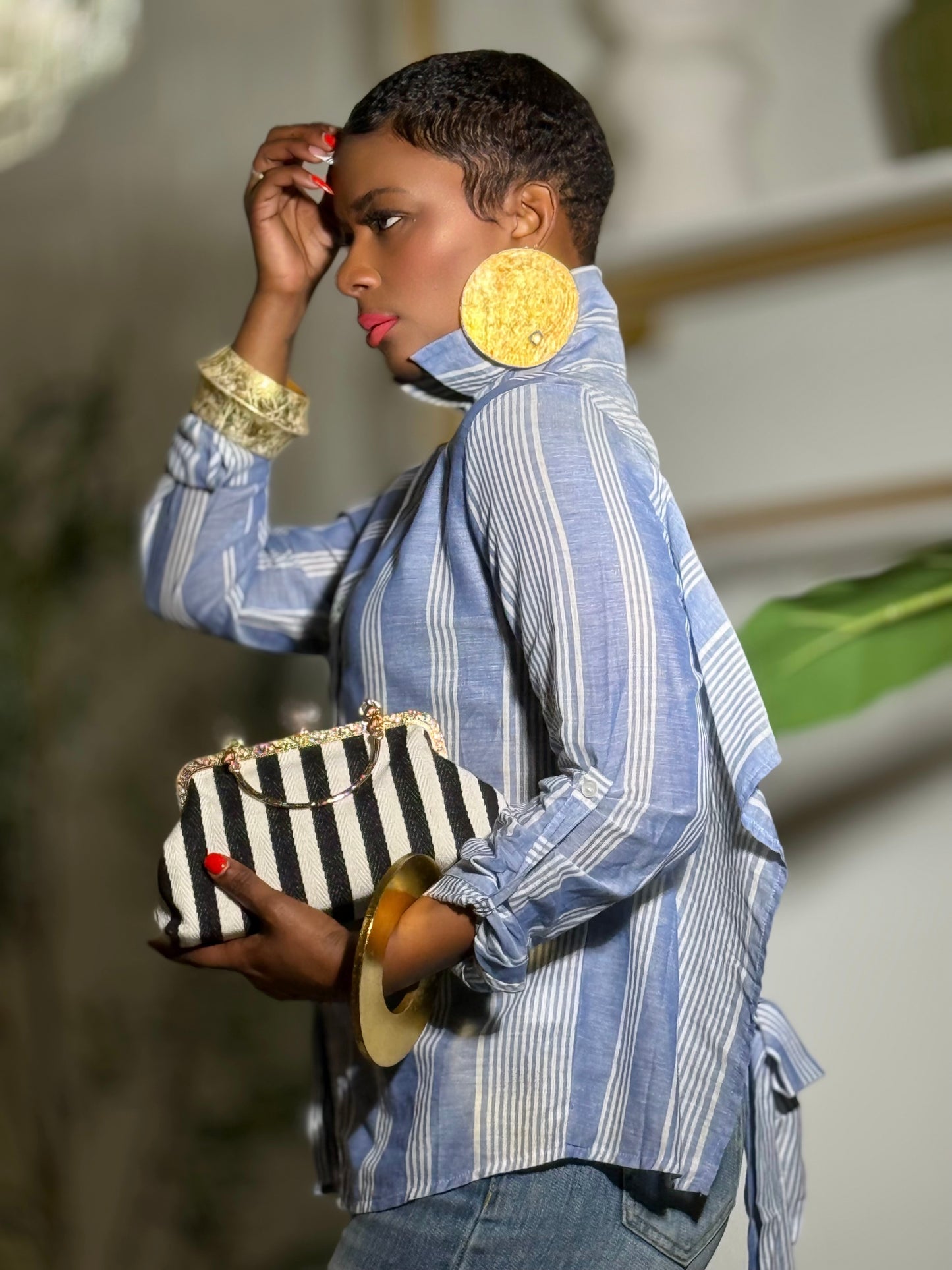 “Bi-Coastal” Striped Top