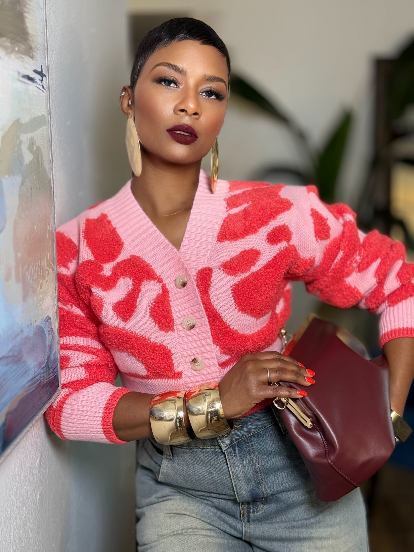 “Abstract Love” Cardigan