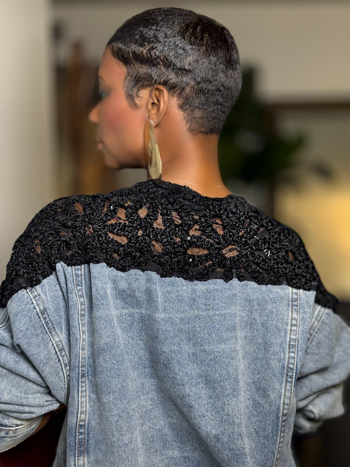 “Glisten” Denim Jacket