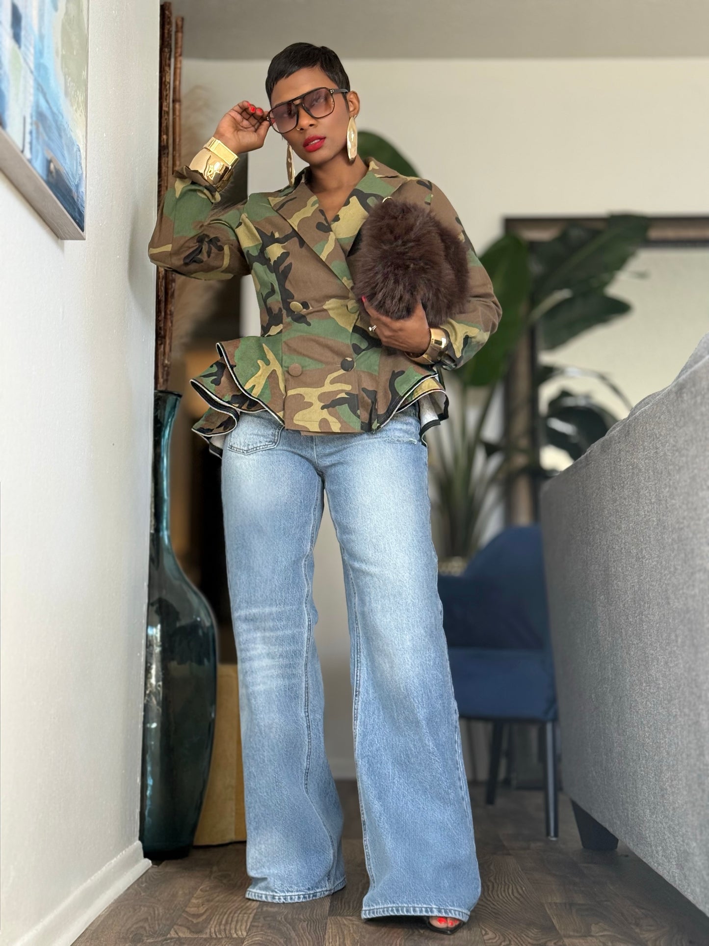 “Over the Edge” Camo Blazer (Preorder)