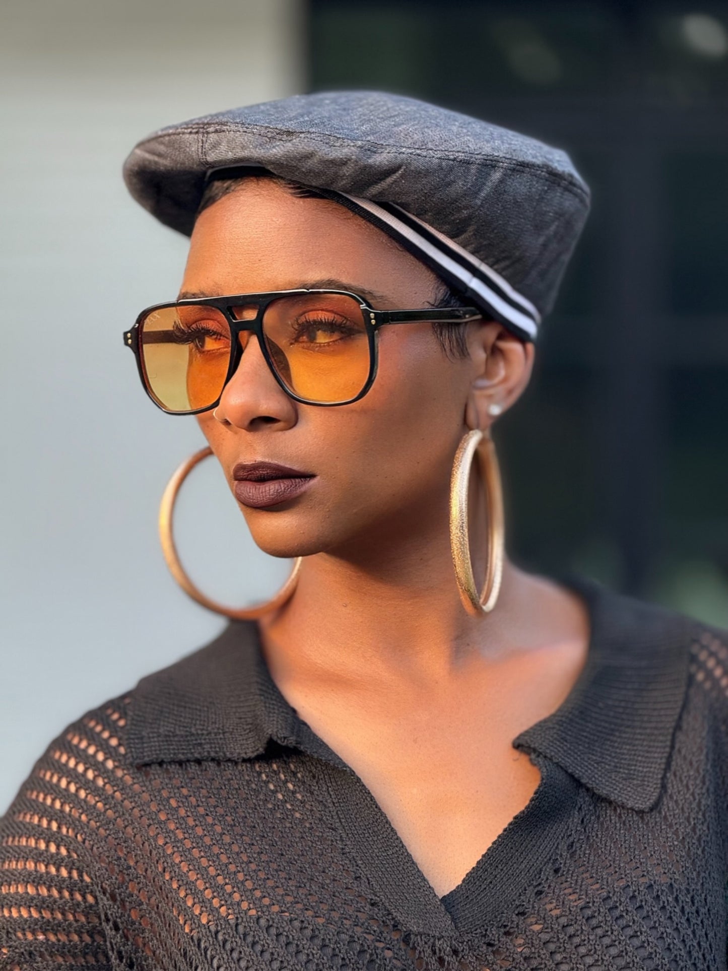 “Black Denim” Beret