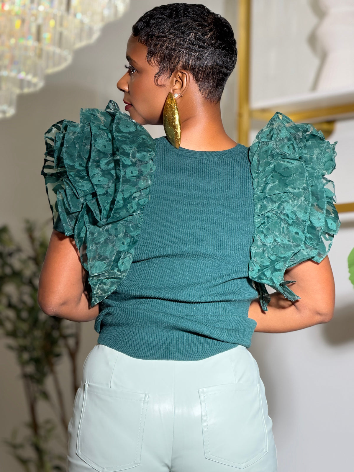 “Ruffle Me Chic” Top