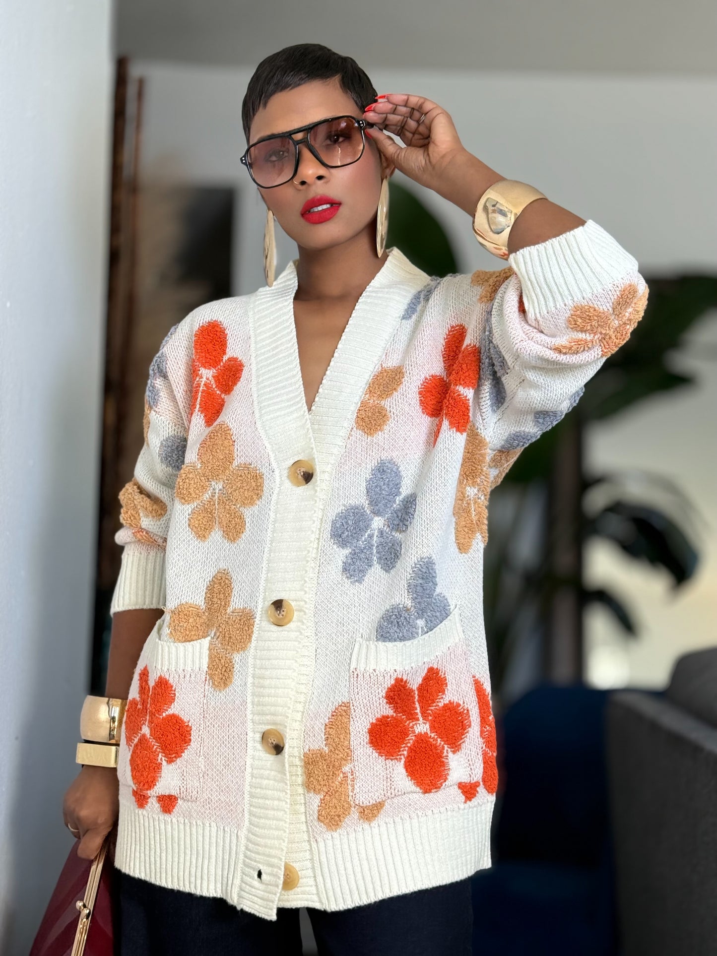 “Flower Power” Cardigan (Preorder)