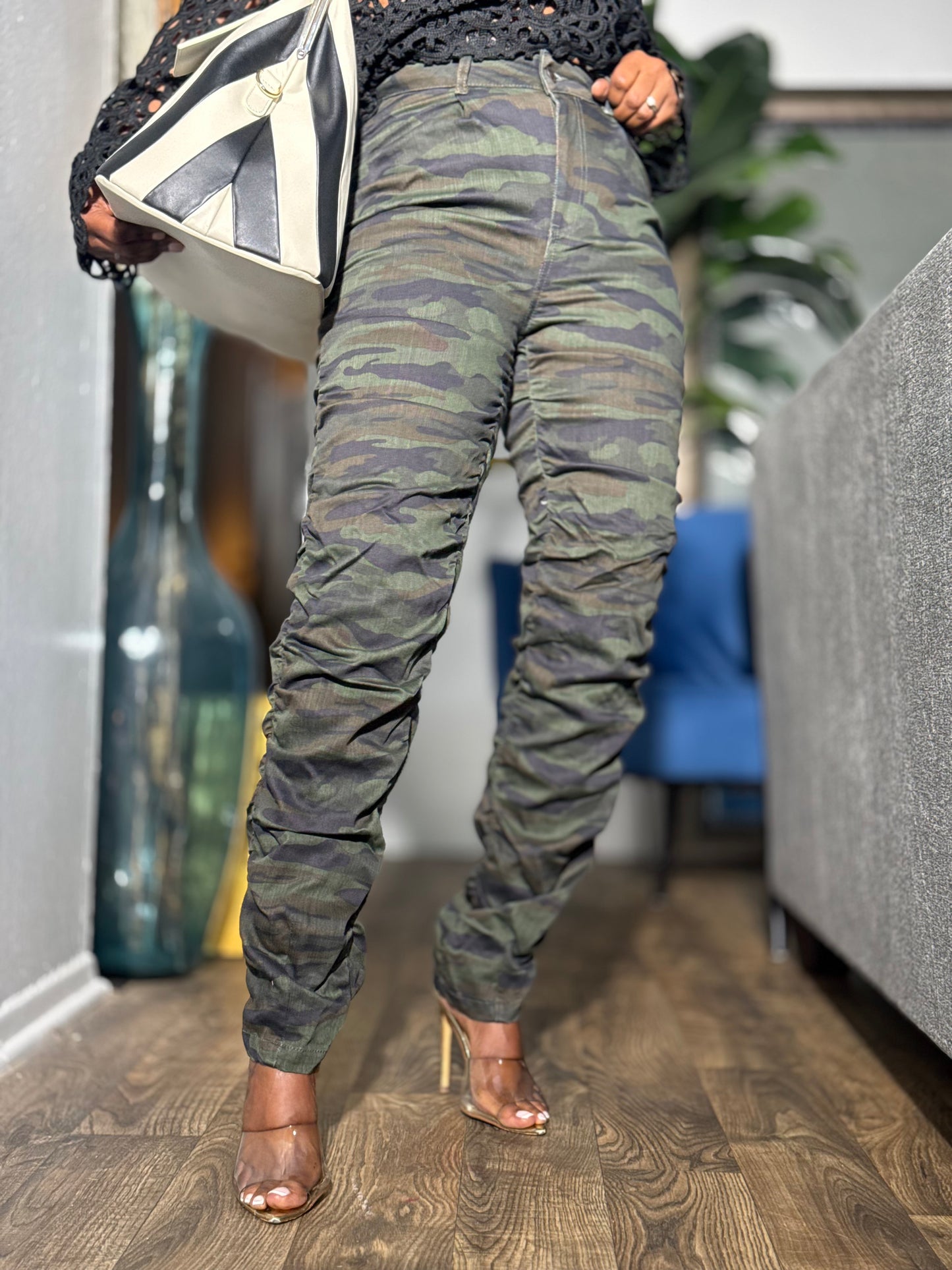 “In a Ruche” Camo Pant