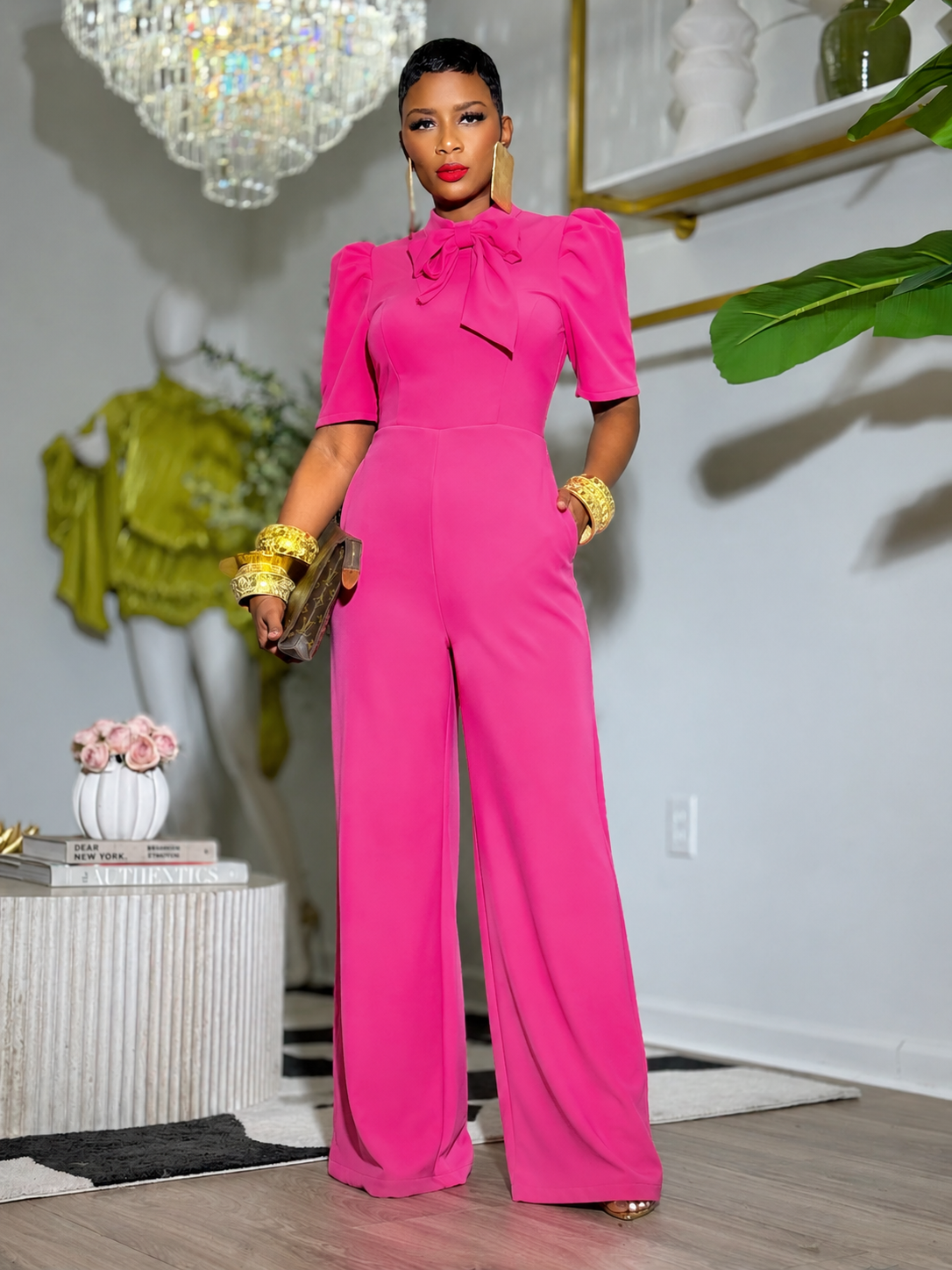 “Oh Bow” Jumpsuit (2 Colors)
