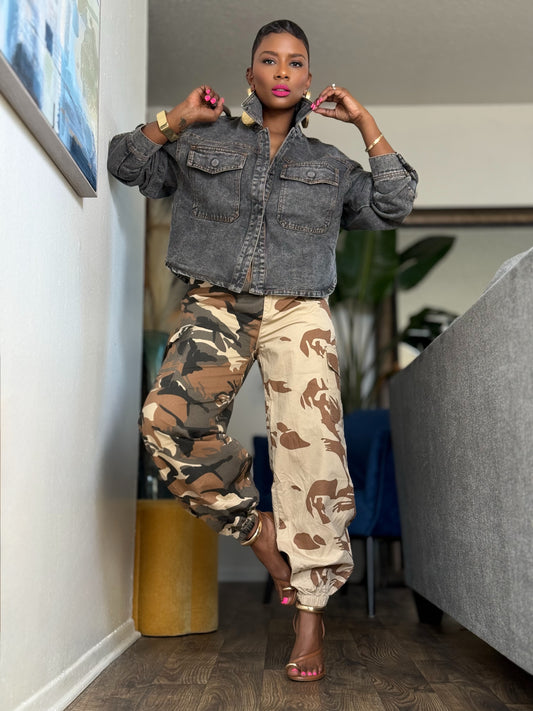 “Acid Black” Denim Jacket